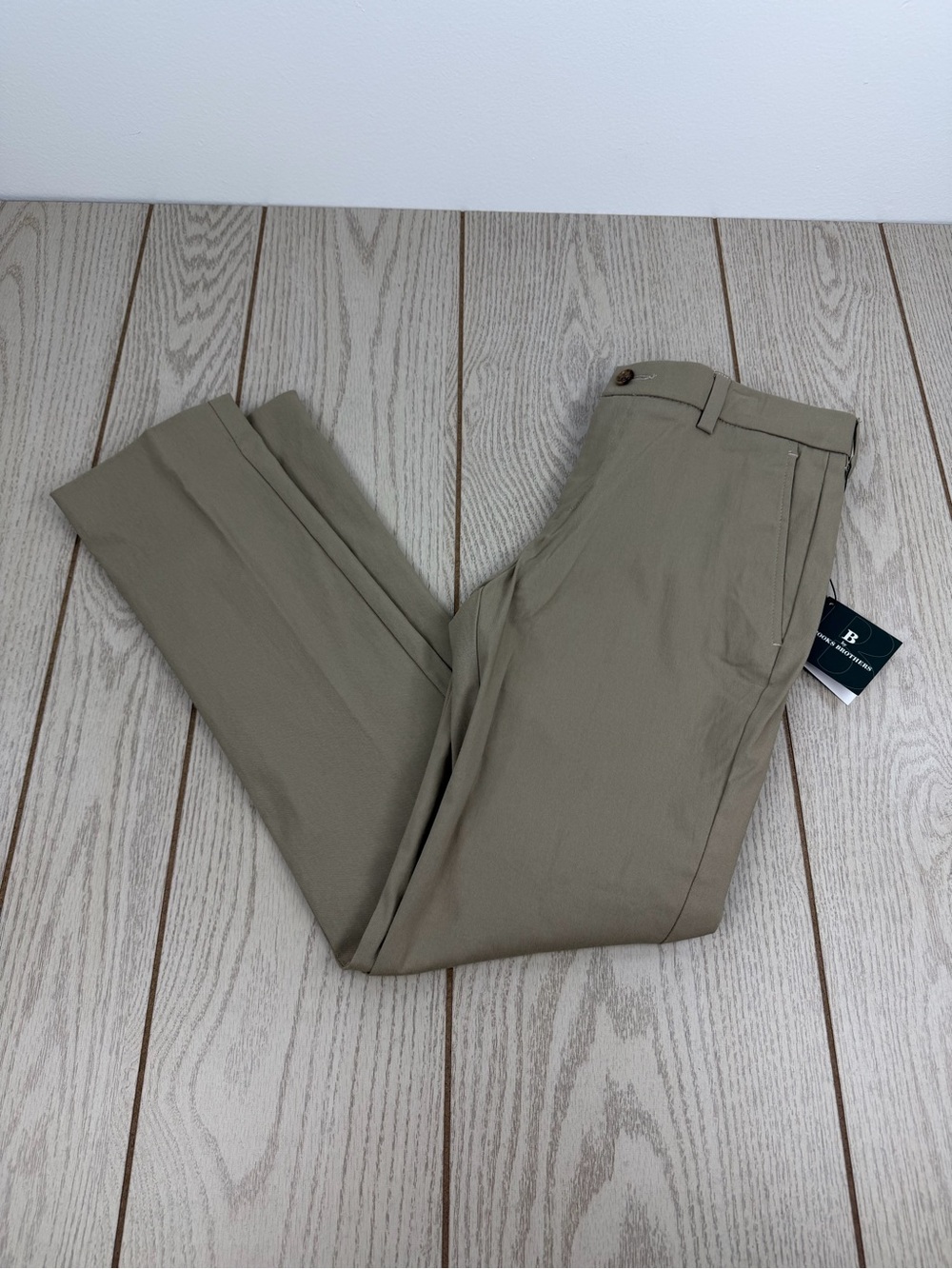 B by Brooks Brothers Boys Bbolden Dress Pants Slacks 14R Tan $75 Kids